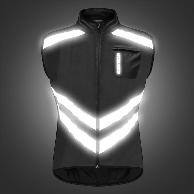 Mountain Biking Windbreaker Jacket Vest - Black / M