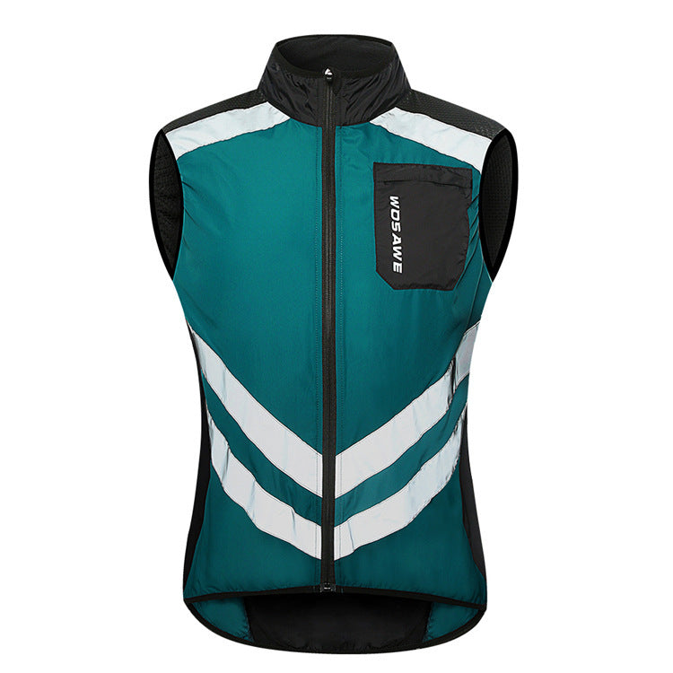 Mountain Biking Windbreaker Jacket Vest - Navy Blue / M