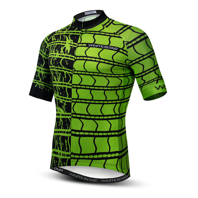 Green bicycle shirt - 12 style / L