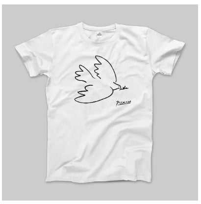 3D Digital Printing Casual Round Neck Short Sleeves T-shirt - White / M
