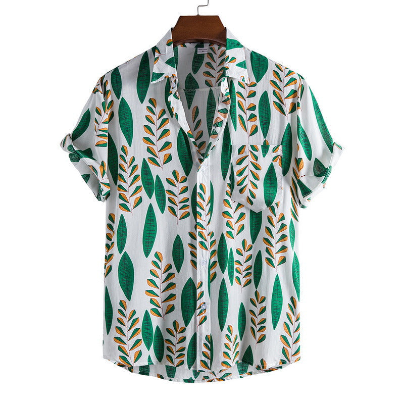 Men’s Bamboo And Linen Shirt - 4 Style / S