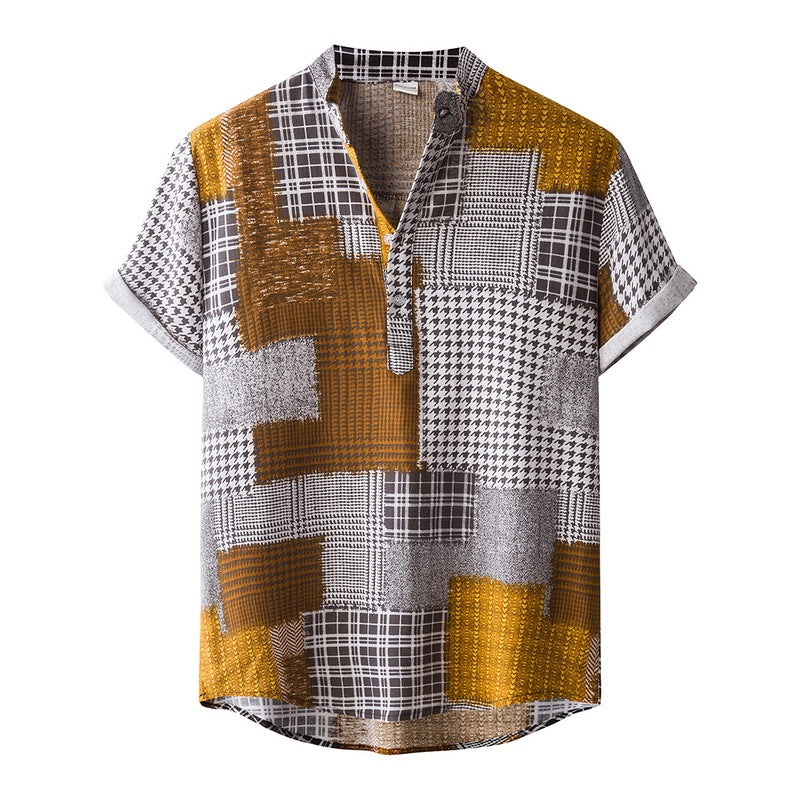 Men’s Bamboo And Linen Shirt - 9 Style / S