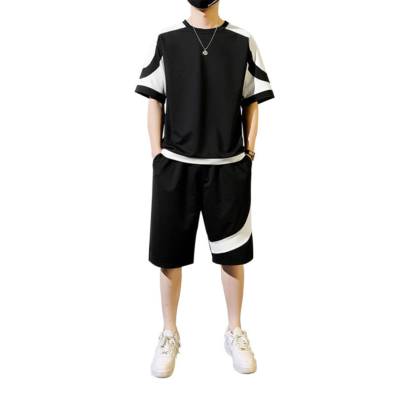 Men’s Korean-style Fashion Short Sleeve Casual Suit