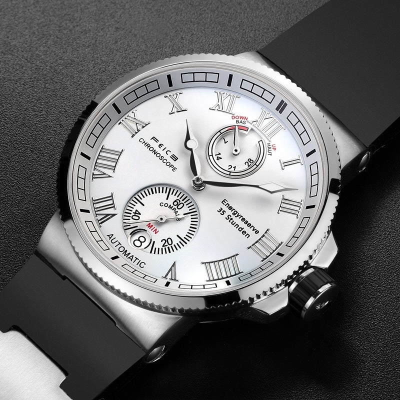 Unleash Style Waterproof Luxury Watch Global Fashion Brand - Silver Case Silicone Band