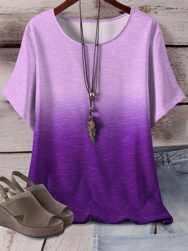 Casual Sports Loose Round Neck Short Sleeve - ME01ME01ZN241013Y029 / XL