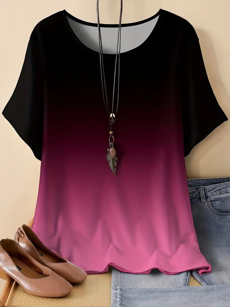 Casual Sports Loose Round Neck Short Sleeve - ME01ME01ZN241013Y021 / XL