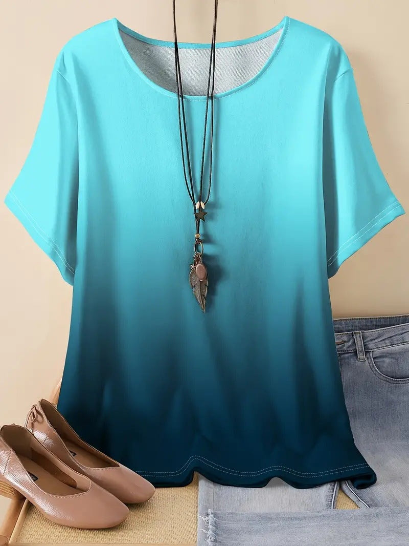 Casual Sports Loose Round Neck Short Sleeve - ME01ME01ZN241013Y028 / XL