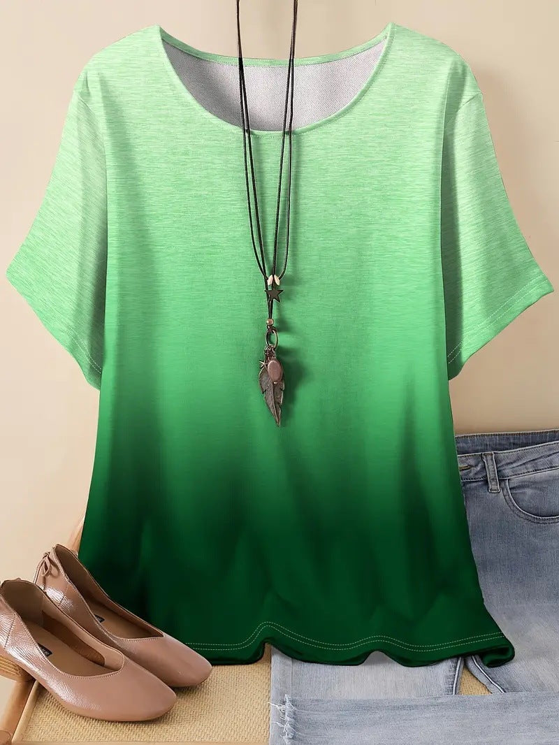 Casual Sports Loose Round Neck Short Sleeve - ME01ME01ZN241013Y026 / XL