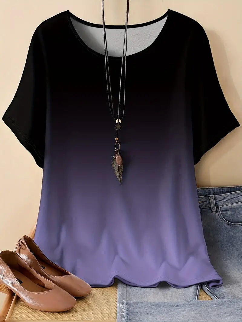 Casual Sports Loose Round Neck Short Sleeve - ME01ME01ZN241013Y019 / XL