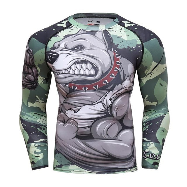 Quick-drying jogger sports suit - Green / Long sleeve / L