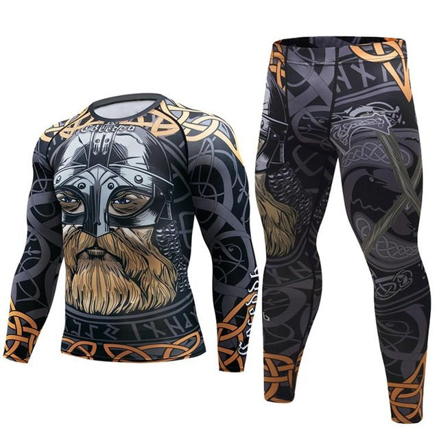 Quick-drying jogger sports suit - Yellow3 / A set / M