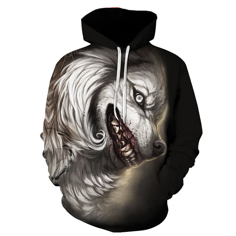 Blue Eyes Liger 3D Digital Printed Men’s Hoodie