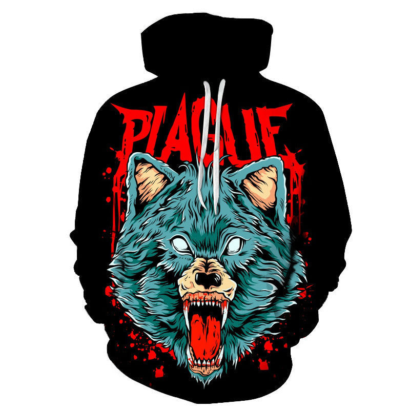Blue Eyes Liger 3D Digital Printed Men’s Hoodie