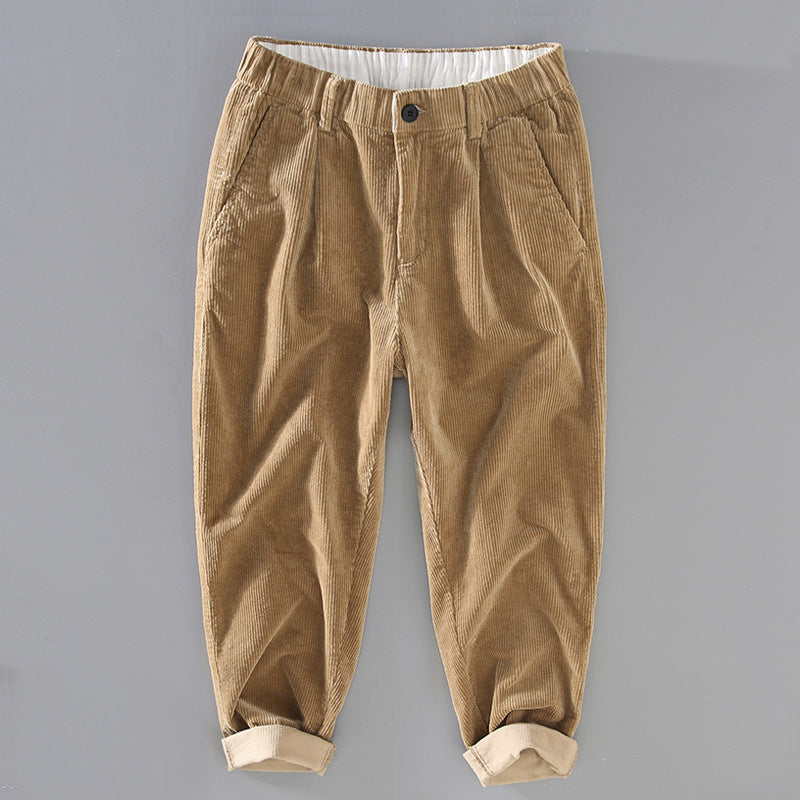 Fashion New Corduroy Loose Casual Pants Men