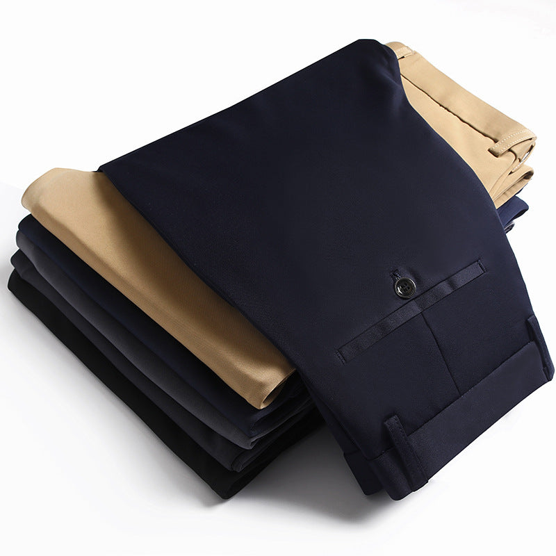Loose Straight Men’s Business Casual Pants