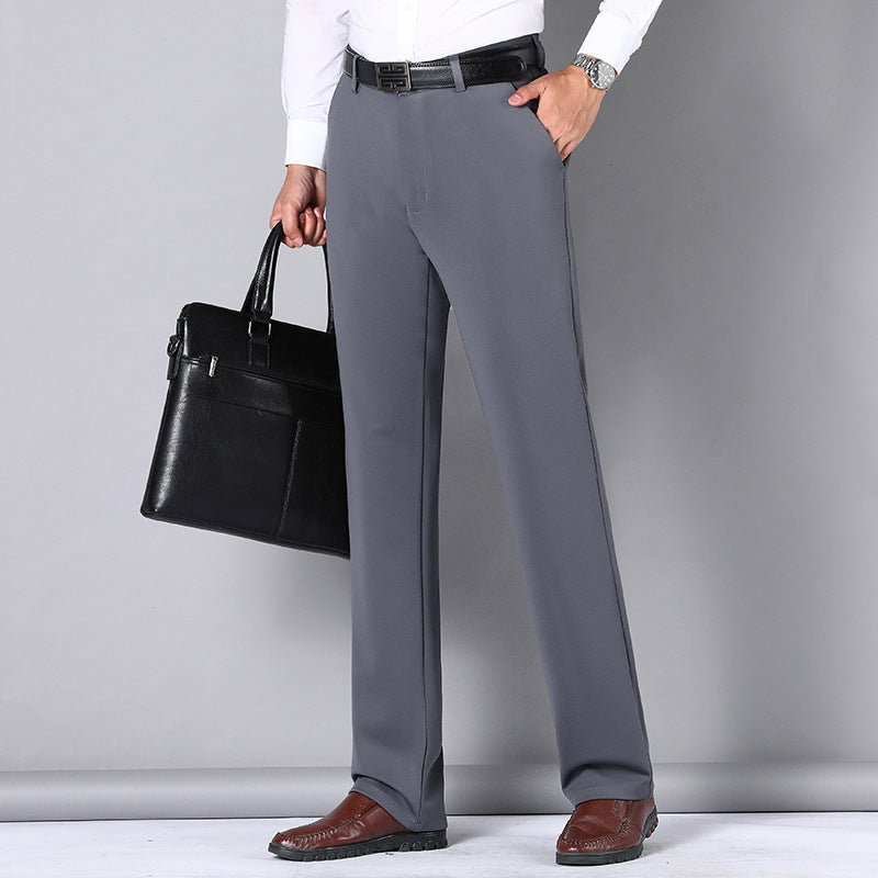 Loose Straight Men’s Business Casual Pants