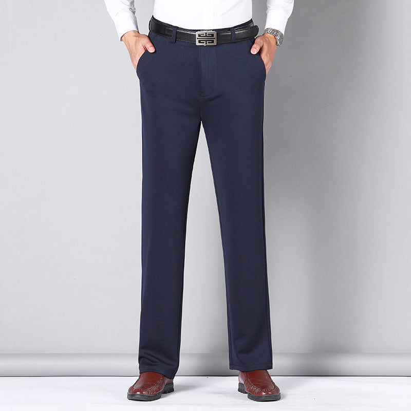 Loose Straight Men’s Business Casual Pants - Sapphire Blue / 29
