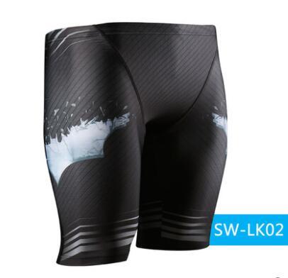 Men’s Professional Swimsuit Five-point Swimming Trunks Large Size - 1 Style / S
