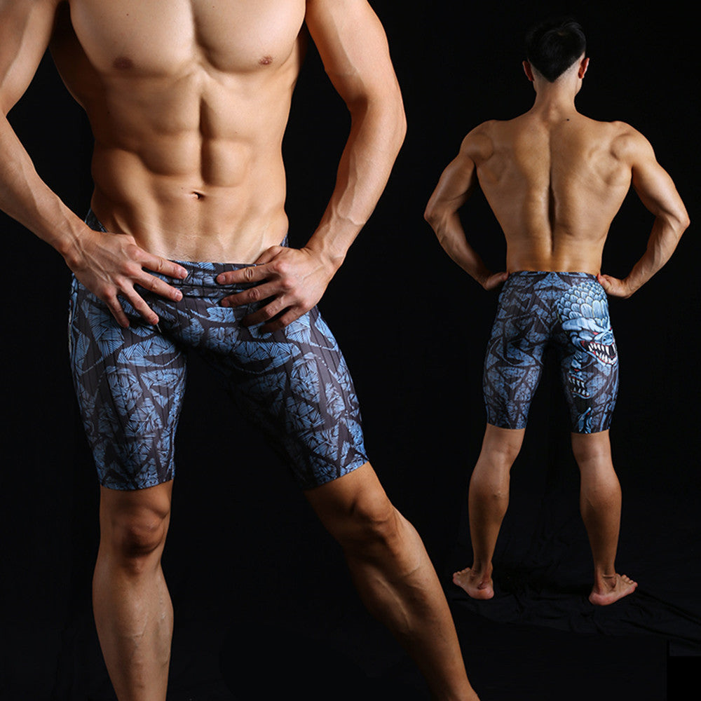 Men’s Professional Swimsuit Five-point Swimming Trunks Large Size