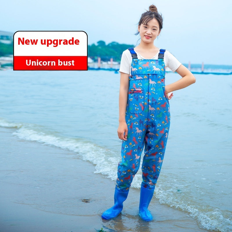 Women’s Thick Waterproof One-piece Half Body Rain Pants