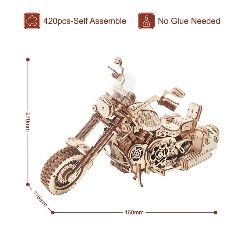 420 Piece Building Block Kit For DIY Wooden Models For Children - default - 5