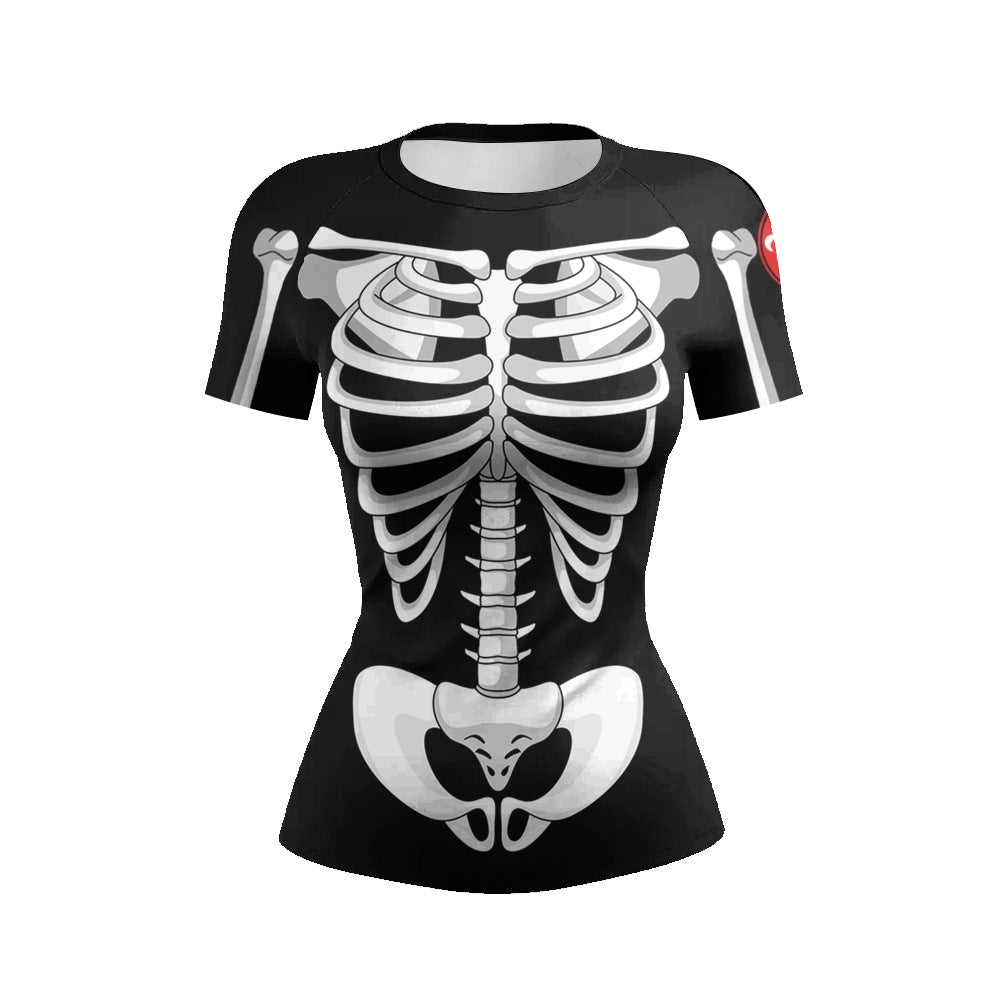 Women’s Sports And Leisure Fitness Breathable Round Neck Short Sleeve - 1 Color Style / M