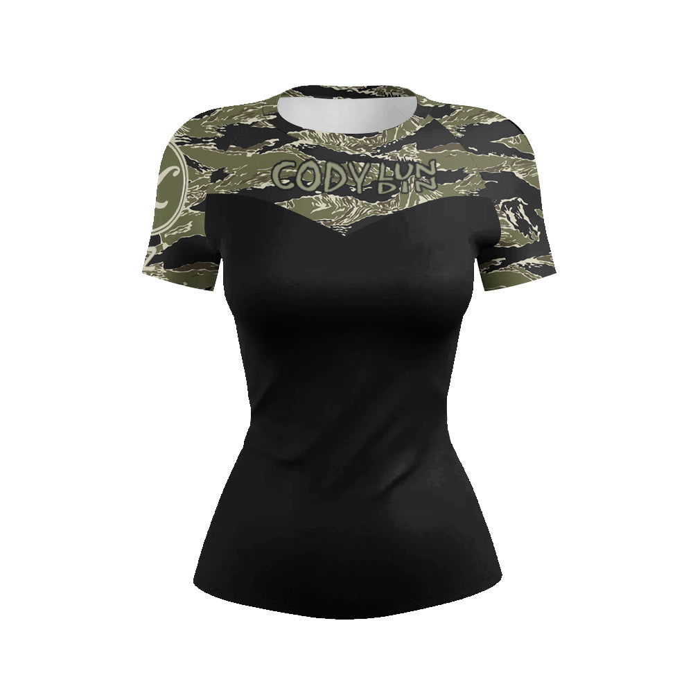 Women’s Sports And Leisure Fitness Breathable Round Neck Short Sleeve - 5 Color Style / M