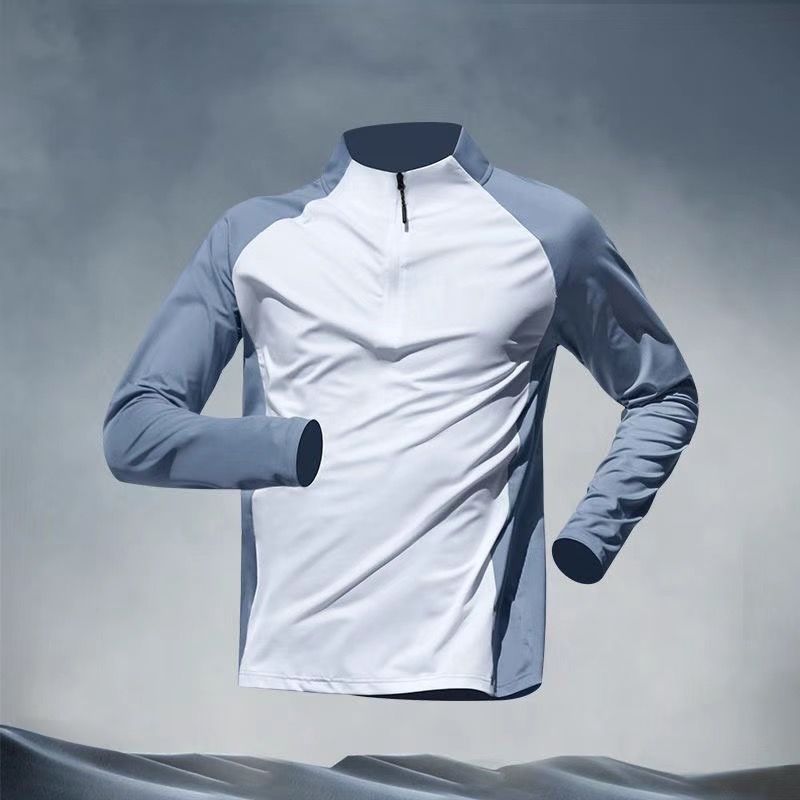 Half Zipper Training Wear Men’s Quick Drying Clothes Long Sleeve Trousers Suit