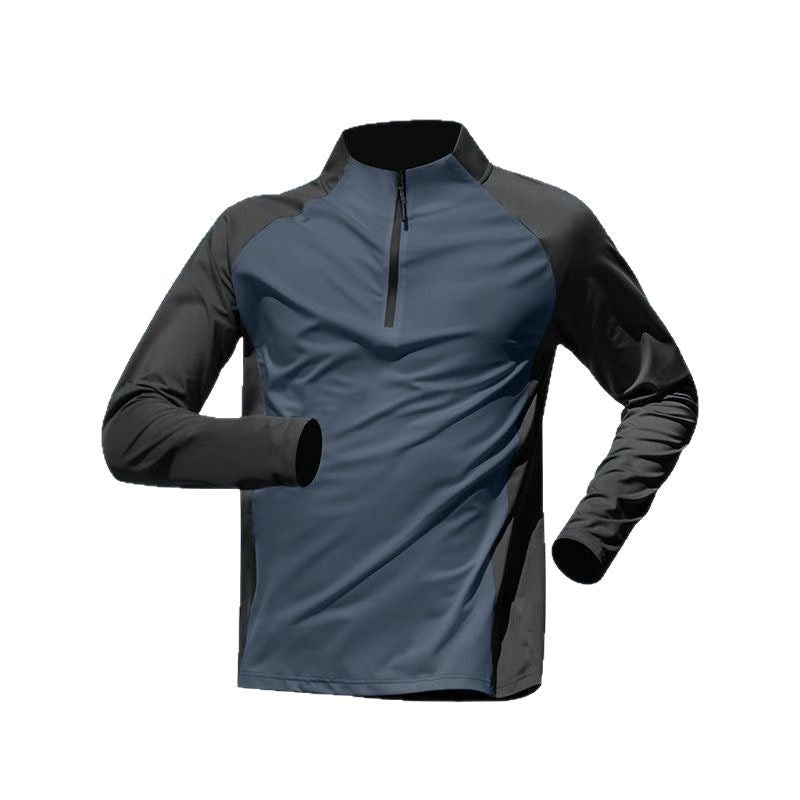 Half Zipper Training Wear Men’s Quick Drying Clothes Long Sleeve Trousers Suit