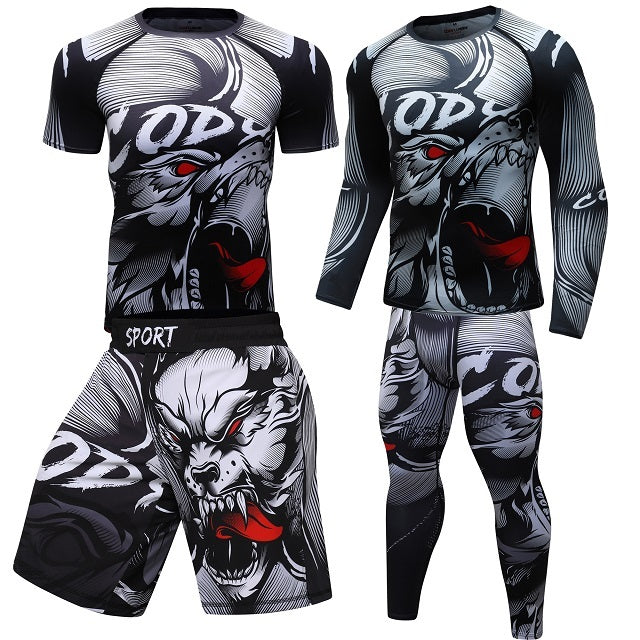 Free kick boxing and Sanda training suit - W1 / M