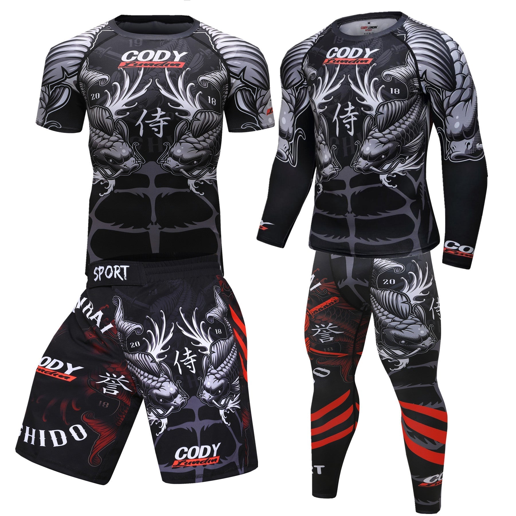 Free kick boxing and Sanda training suit - W3 / M