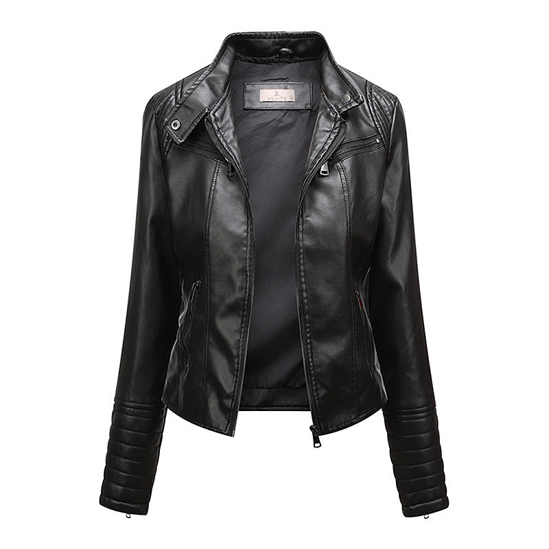 Women’s Slim Jacket Thin Spring And Autumn Coat - Black / M