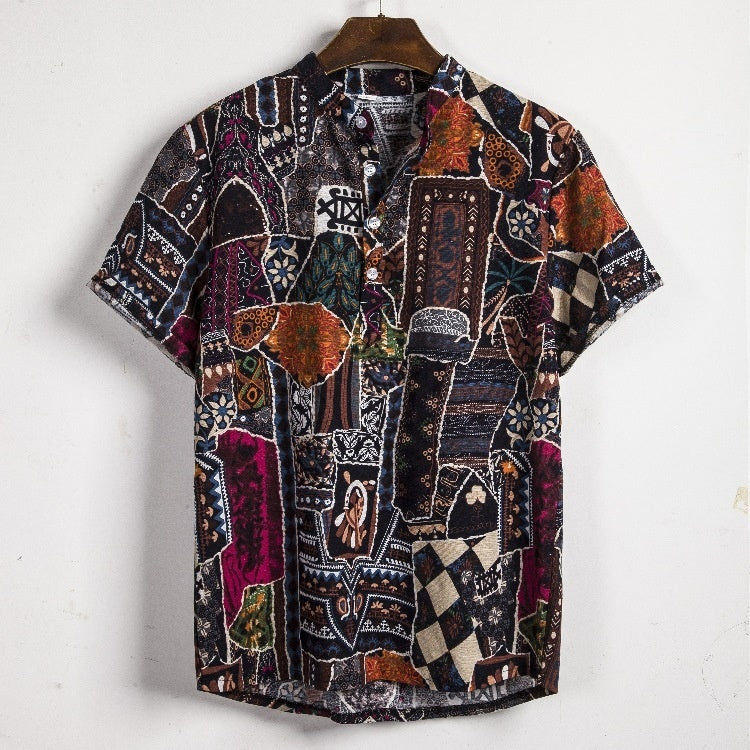 Men’s Bamboo And Linen Shirt - 2Style / S