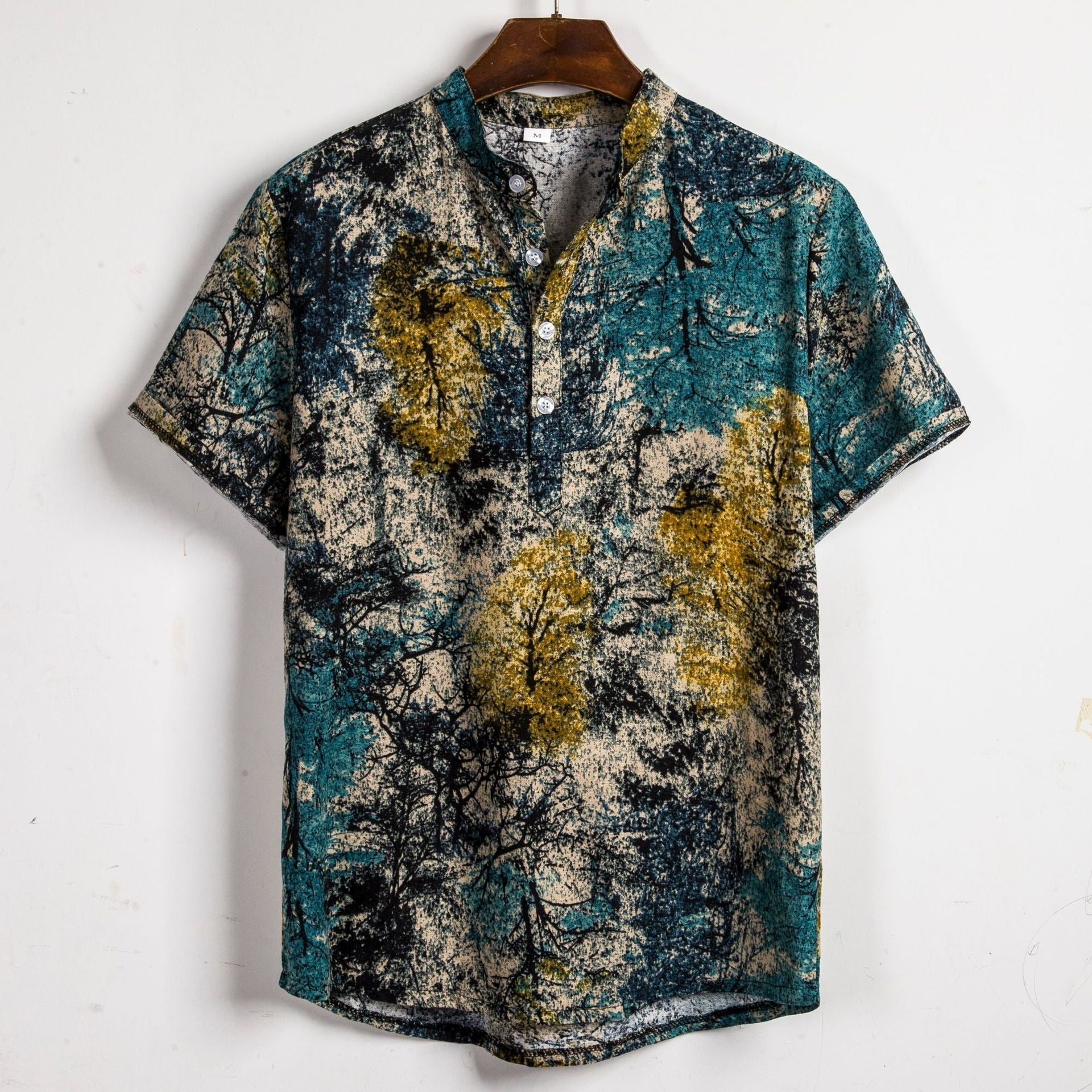 Men’s Bamboo And Linen Shirt - 8Style / S