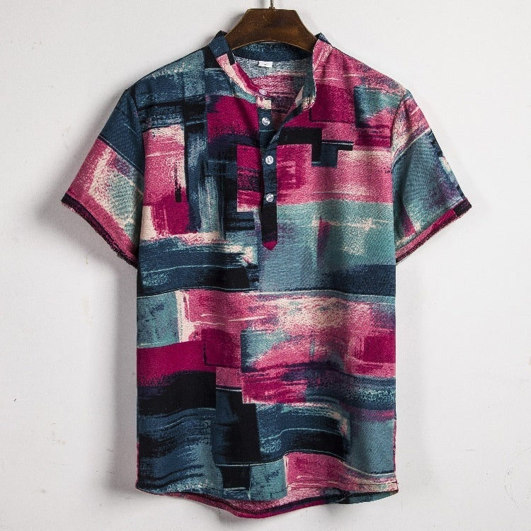 Men’s Bamboo And Linen Shirt - 5Style / S