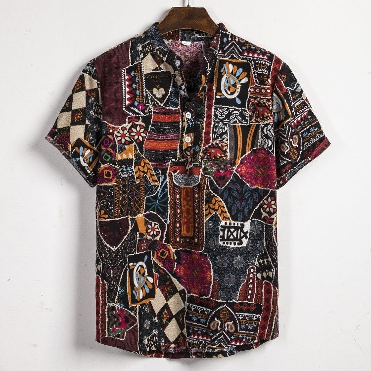 Men’s Bamboo And Linen Shirt - 3Style / S