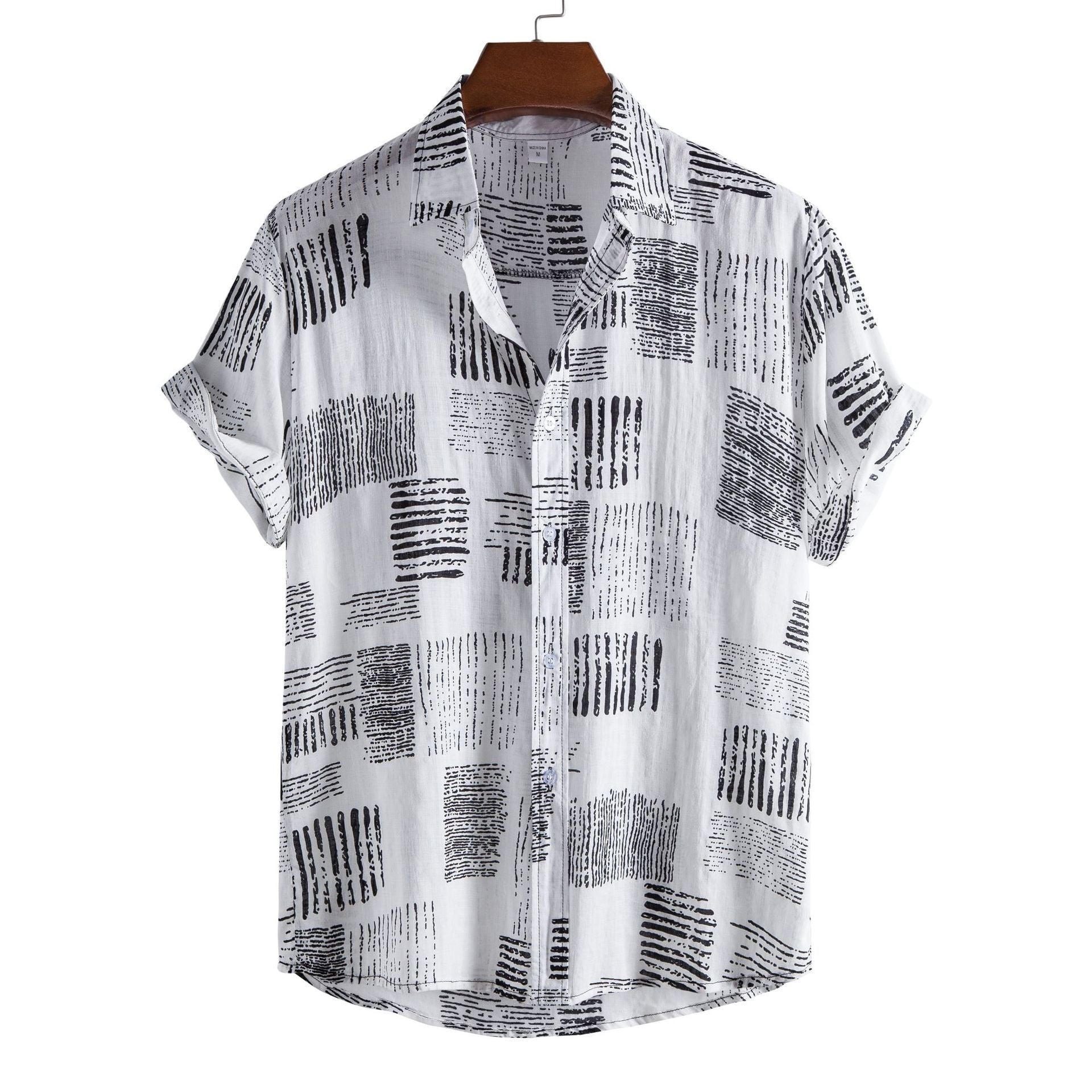 Men’s Bamboo And Linen Shirt - 12Style / S