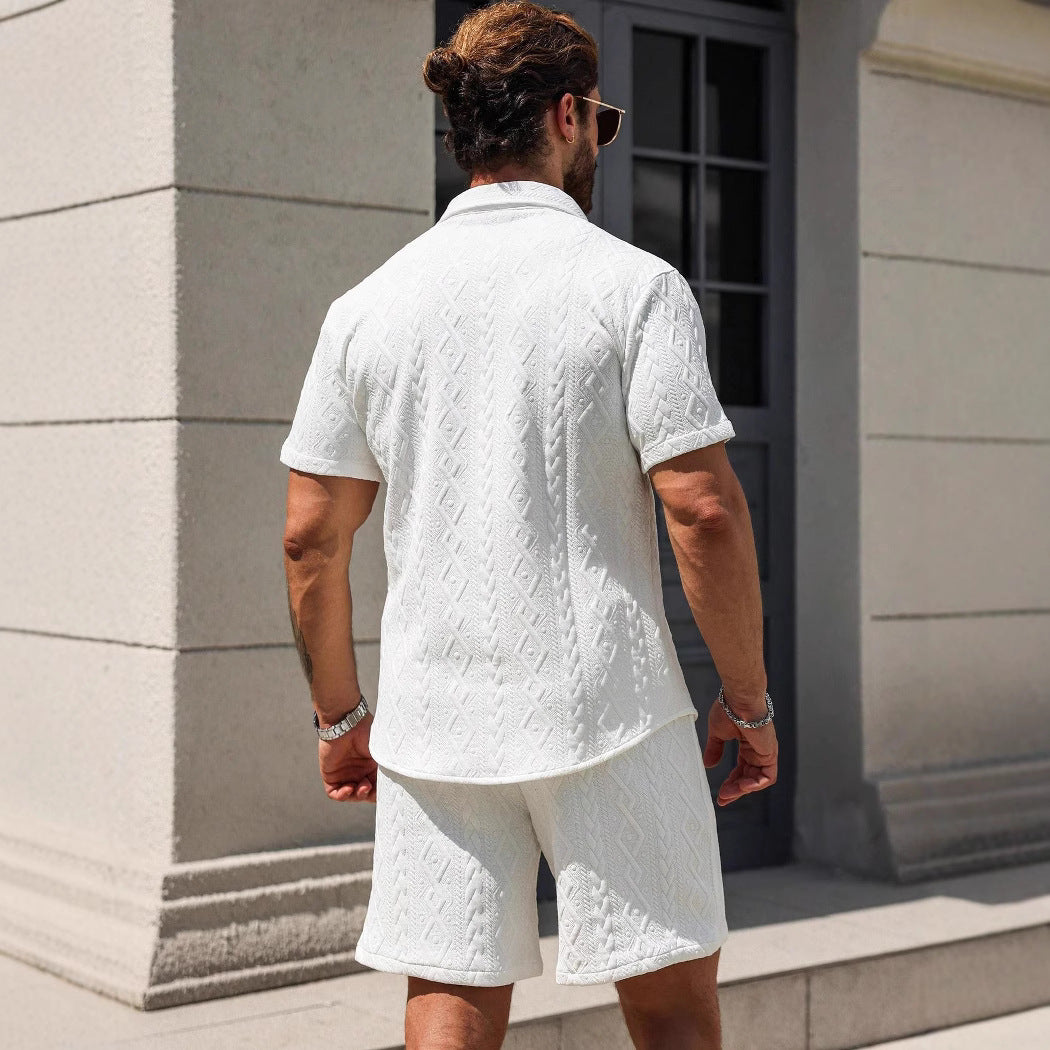Men’s Shirt Casual Loose Short Sleeves Shorts
