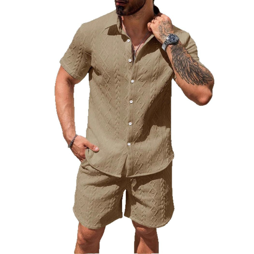 Men’s Shirt Casual Loose Short Sleeves Shorts