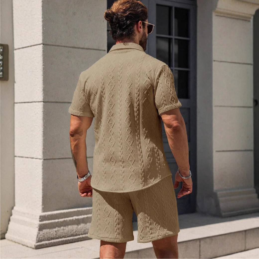 Men’s Shirt Casual Loose Short Sleeves Shorts