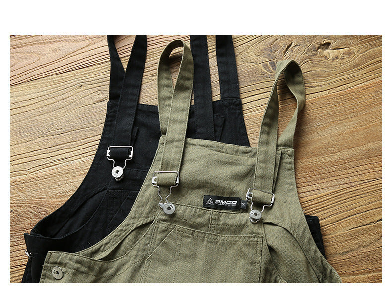 Casual Suspenders Pants Men’s Business Shirt Trousers Workwear For Workers Loose Suspenders