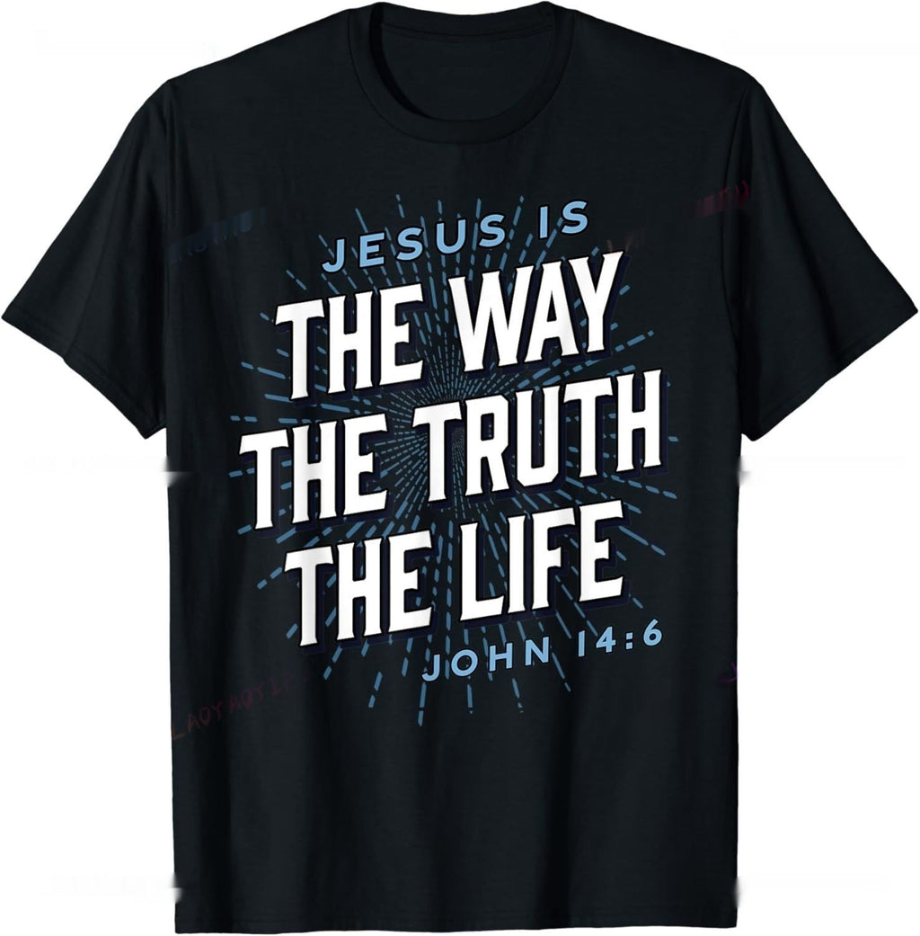 Christian T Shirt Women Men Kids The Way Truth - xd6652592 black / S