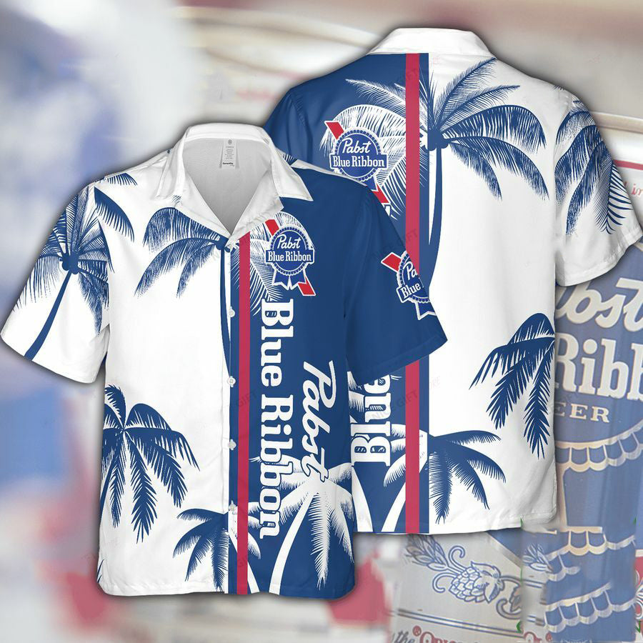 3D Digital Printing Personality Pattern Casual Summer Short Sleeve Shirt - Blue / S