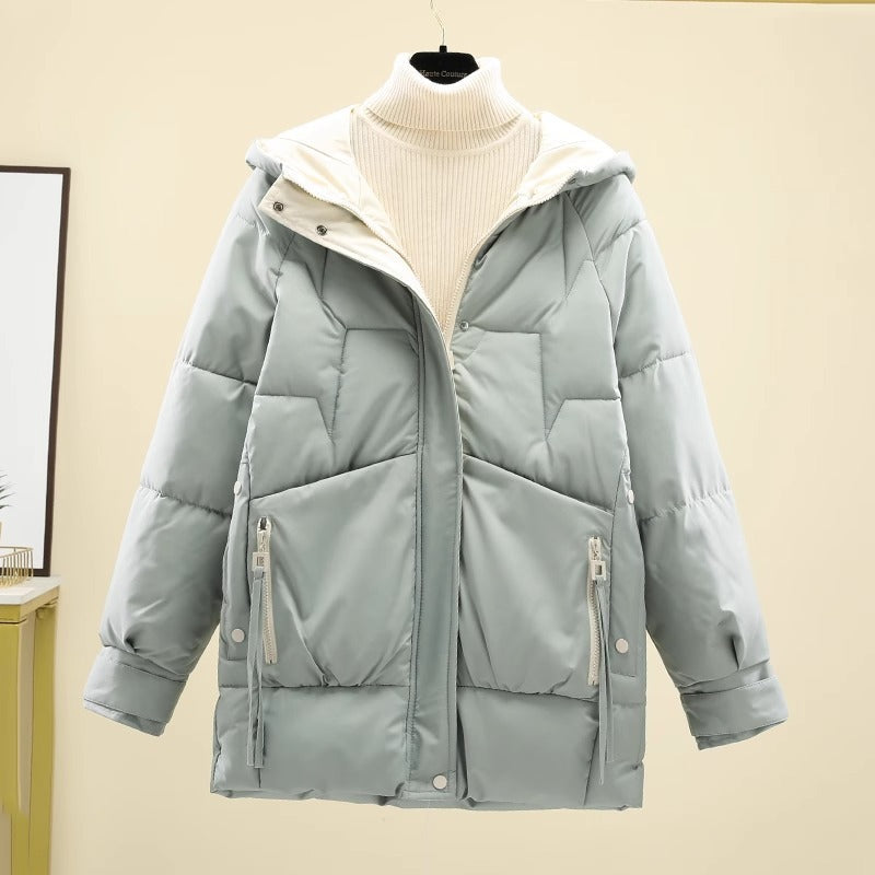 Women’s Bread Suit Mid-length Fashion Loose - Bean Green / M