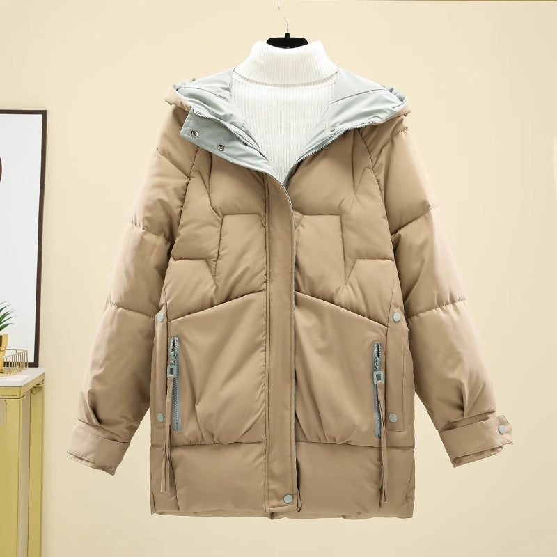 Women’s Bread Suit Mid-length Fashion Loose - Khaki / M