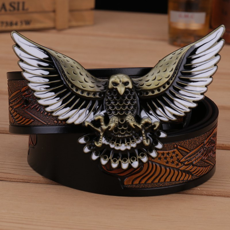 Western Men’s Leather Personality Belt