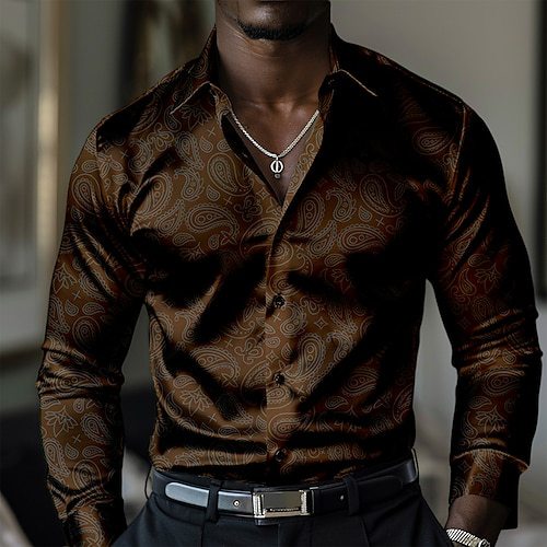 3D Polka-dot Loose-fitting Long Sleeve Printed Shirt - G36P179 / S