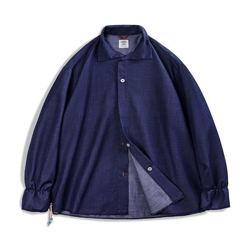 Tooling American Style Loose Lapel Thin Long Sleeve