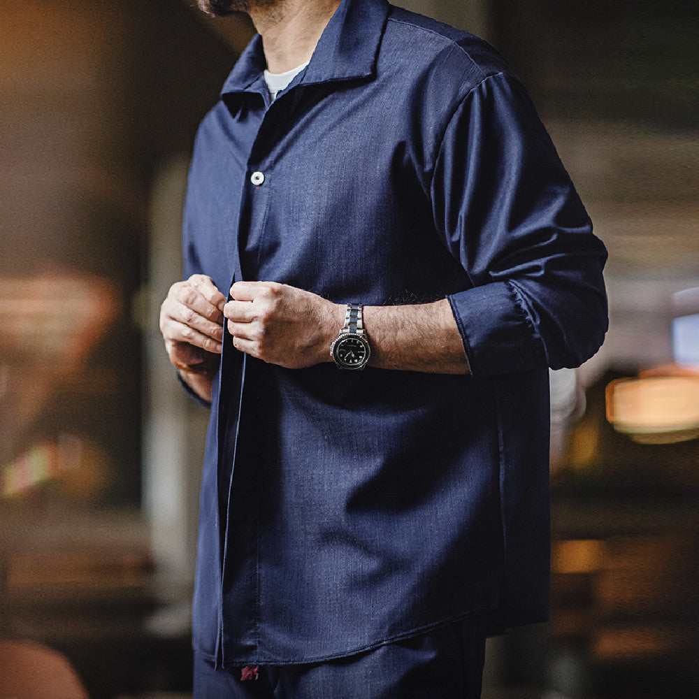 Tooling American Style Loose Lapel Thin Long Sleeve