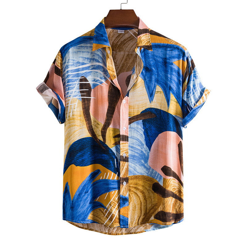 Men’s Bamboo And Linen Shirt - 1Style / S